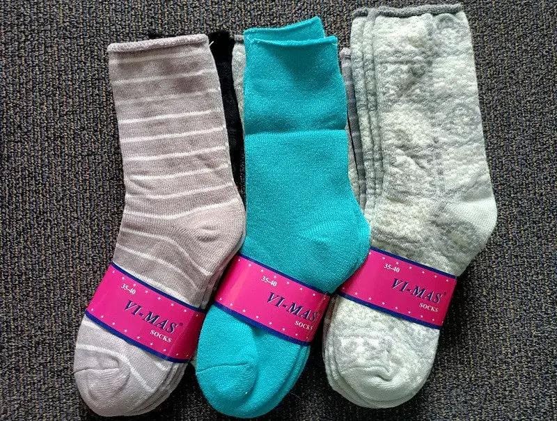 dealonline.co.nz dealonlinenz 60 Pairs Women's Thick Thermal Crew Socks, Size 6-10 60 Pairs Women's Thick Thermal Crew Socks, Size 6-10