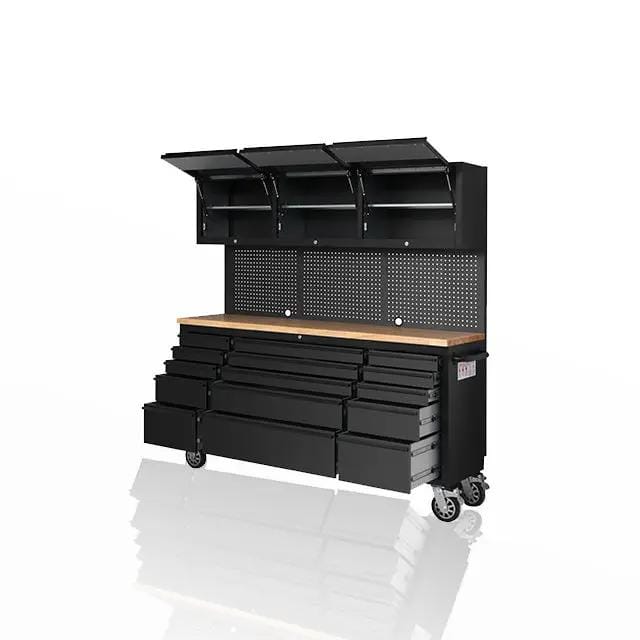 72 Inch 18 Drawers black Tool Chest workbench by Kiwi Grab