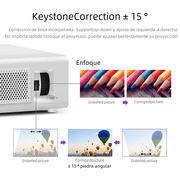 Action Outdoors Limited AKEY7 1080P LED Projector 7500 Lumens 4K Support AKEY7 1080P LED Projector 7500 Lumens 4K Support