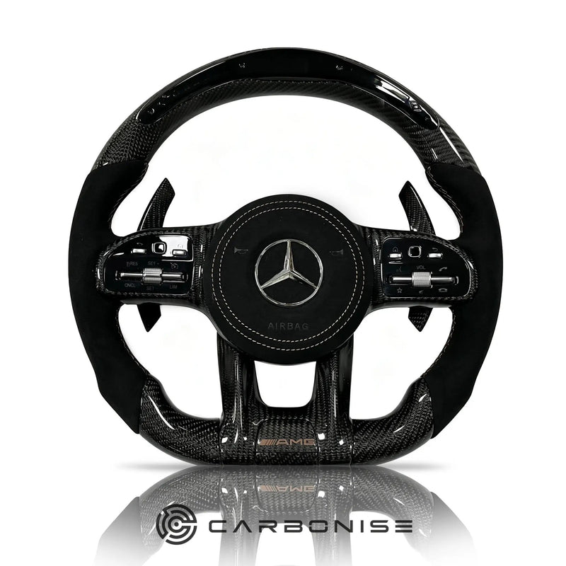 Mercedes-Benz Steering Wheel (Carbon Fiber+Alcantara) #57 by CARBONISE