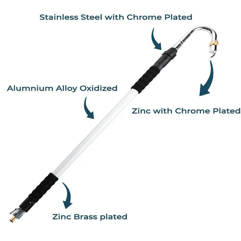 1.75m Gutter Cleaner Telescopic Cleaning Tool Water Wand Brass Fit by salelink.co.nz