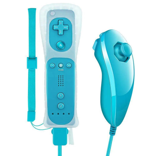 Remote and Nunchuck Controller with Silicone Case for NINTENDO WII by salelink.co.nz
