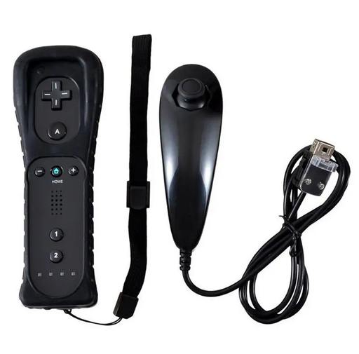 Remote and Nunchuck Controller with Silicone Case for NINTENDO WII by salelink.co.nz