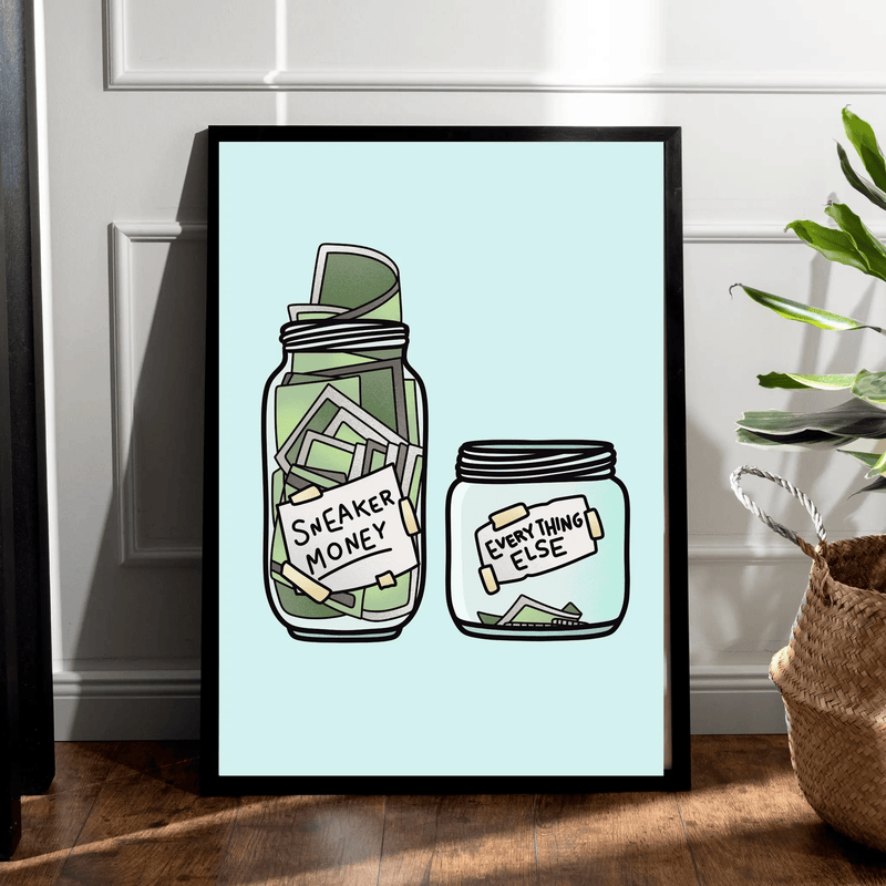 Sneaker Money by Blank Wall Print Shop