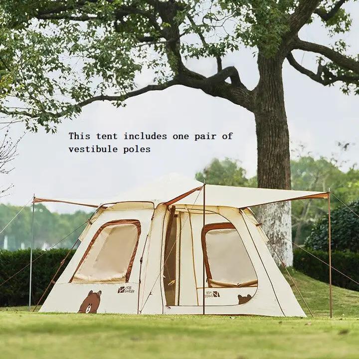 Ecotrek Mobi Garden x LINE FRIENDS Auto Tent 3–4 Person – Brown Bear MGD2435 by ECOTREK