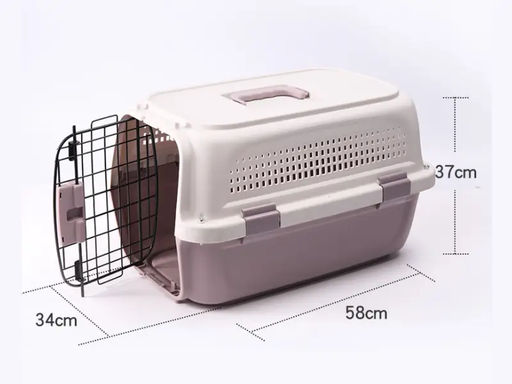 58CM Purple - Dog/Cat Airline Travel Cage/Carrier by dealonline.co.nz