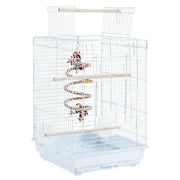 Open Top Travel Bird Cage with Open Play Top for Budgie Finch Green Cheek Canary by Yaheetech