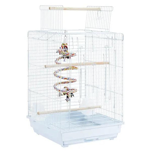 Yaheetech Open Top Travel Bird Cage with Open Play Top for Budgie Finch Green Cheek Canary Open Top Travel Bird Cage with Open Play Top for Budgie Finch Green Cheek Canary