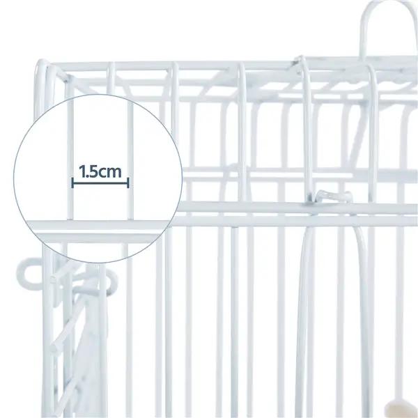 Open Top Travel Bird Cage with Open Play Top for Budgie Finch Green Cheek Canary by Yaheetech