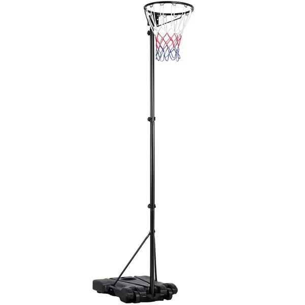 Yaheetech Height Adjustable Netball Post 171-305cm With Wheeled Fillable Base Yaheetech Height Adjustable Netball Post 171-305cm