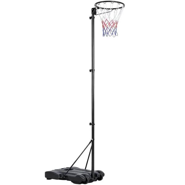Yaheetech Height Adjustable Netball Post 171-305cm With Wheeled Fillable Base Yaheetech Height Adjustable Netball Post 171-305cm