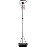 Yaheetech Height Adjustable Netball Post 171-305cm With Wheeled Fillable Base Yaheetech Height Adjustable Netball Post 171-305cm