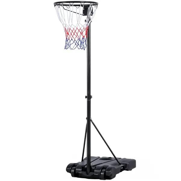 Yaheetech Height Adjustable Netball Post 171-305cm With Wheeled Fillable Base Yaheetech Height Adjustable Netball Post 171-305cm