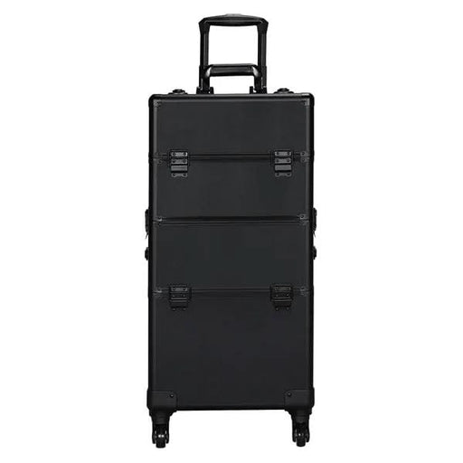 Yaheetech 3-in-1 Aluminum Cosmetic Case Professional Makeup Train Case 3-in-1 Aluminum Cosmetic Case Professional Makeup Train Case