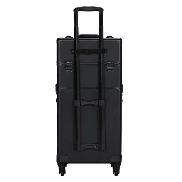 Yaheetech 3-in-1 Aluminum Cosmetic Case Professional Makeup Train Case 3-in-1 Aluminum Cosmetic Case Professional Makeup Train Case