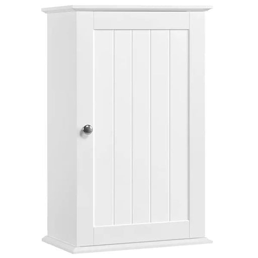 Yaheetech Wall Mounted Cabinet 3 Tiers Storage Single Door Wall Mounted Cabinet 3 Tiers Storage Single Door