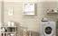 Wooden Wall Mount Living Room Wall Cabinet with Double Mirror by Yaheetech