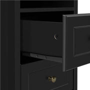 2PCS End Table with 2 Drawer and 1 Cubby Side Table Night Stand End Table by Yaheetech
