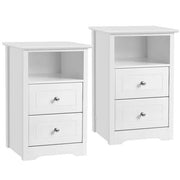 Set of 2 Side Tables Nightstands Side Tables End Table Nightstand by Yaheetech