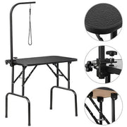 Pet Foldable Grooming Table Dog Cat Beauty Trimming W/Loop Noose Height Adjustable by Yaheetech