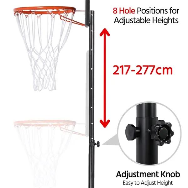 Yaheetech 32" Youth Portable Basketball Hoop 7-9ft Adjustable Height Hoop System 32" Youth Portable Basketball Hoop 7-9ft Adjustable Height Hoop System