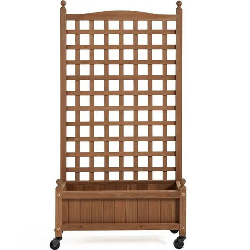 Yaheetech 50" H Raised Garden Bed with Trellis planter Box for Vine Climbing Plant 50" H Raised Garden Bed with Trellis planter Box for Vine Climbing Plant