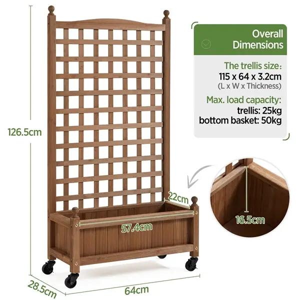 Yaheetech 50" H Raised Garden Bed with Trellis planter Box for Vine Climbing Plant 50" H Raised Garden Bed with Trellis planter Box for Vine Climbing Plant