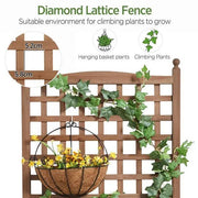 Yaheetech 50" H Raised Garden Bed with Trellis planter Box for Vine Climbing Plant 50" H Raised Garden Bed with Trellis planter Box for Vine Climbing Plant