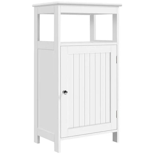 Yaheetech 4-Tier Bathroom Floor Cabinet with Single Door & Adjustable Shelf 4-Tier Bathroom Floor Cabinet with Single Door & Adjustable Shelf