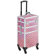 Yaheetech 3-in-1 Rolling Makeup Train Case Portable Cosmetic Trolley 3-in-1 Rolling Makeup Train Case Portable Cosmetic Trolley
