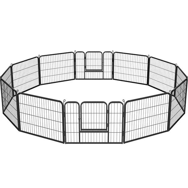 12 Panels Heavy Duty Dog Pen Pet Playpen Dog Exercise Barrier by Yaheetech