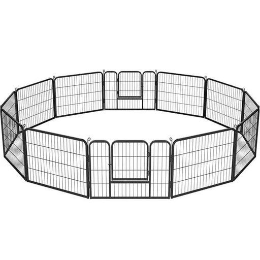 Yaheetech 12 Panels Heavy Duty Dog Pen Pet Playpen Dog Exercise Barrier 12 Panels Heavy Duty Dog Pen Pet Playpen Dog Exercise Barrier