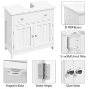 Sink Storage Cabinet Pedestal Sink Bathroom Vanity Cabinet by Yaheetech