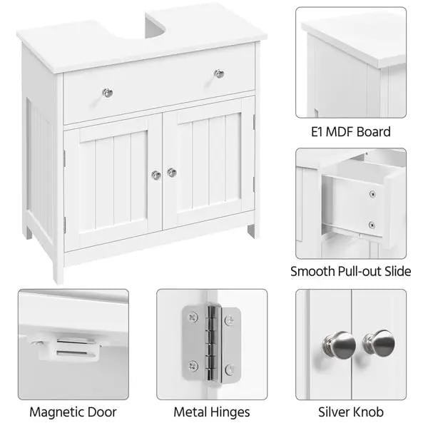 Sink Storage Cabinet Pedestal Sink Bathroom Vanity Cabinet by Yaheetech