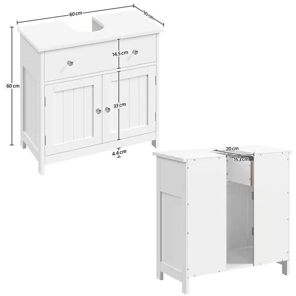 Sink Storage Cabinet Pedestal Sink Bathroom Vanity Cabinet by Yaheetech