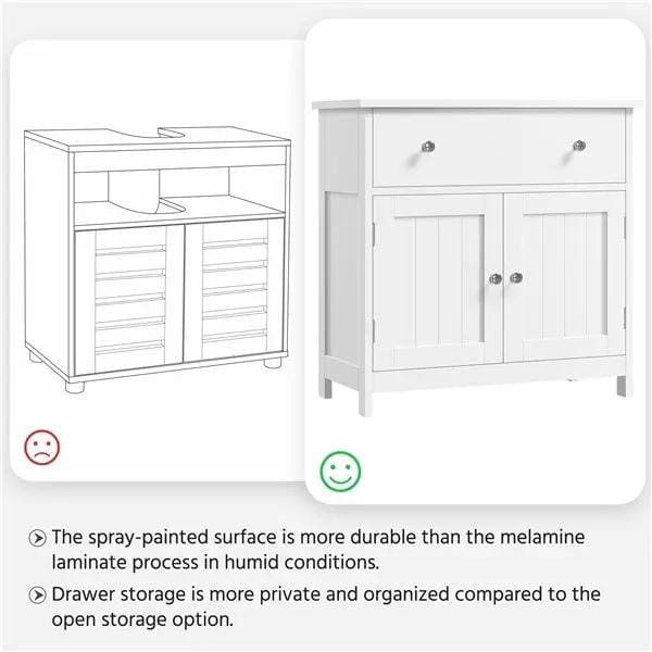 Sink Storage Cabinet Pedestal Sink Bathroom Vanity Cabinet by Yaheetech