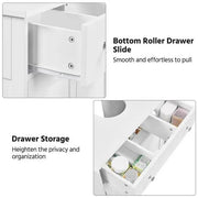 Sink Storage Cabinet Pedestal Sink Bathroom Vanity Cabinet by Yaheetech