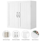 Wall Mount Cabinet Storage Organizer with Adjustable Shelf Cupboard Unit by Yaheetech