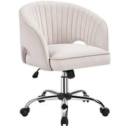 Home Office Chair Computer Chair with Tufted Barrel Back by Yaheetech