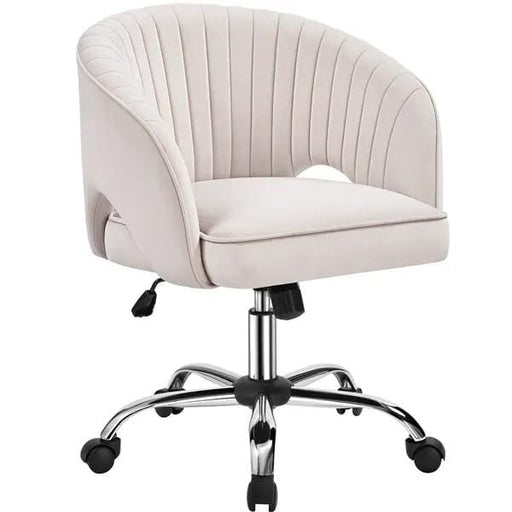 Yaheetech Home Office Chair Computer Chair with Tufted Barrel Back Home Office Chair Computer Chair with Tufted Barrel Back