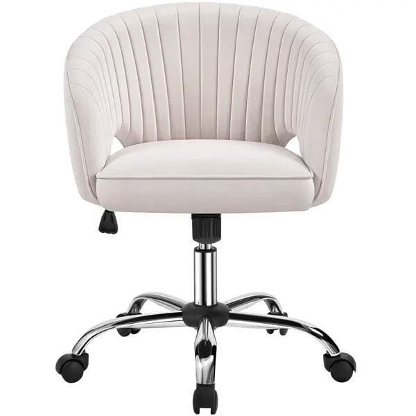 Home Office Chair Computer Chair with Tufted Barrel Back by Yaheetech