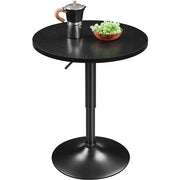 Adjustable Pub Table Bistro Table Pedestal Table by Yaheetech