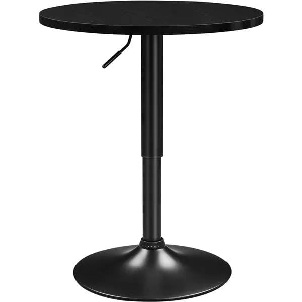 Adjustable Pub Table Bistro Table Pedestal Table by Yaheetech