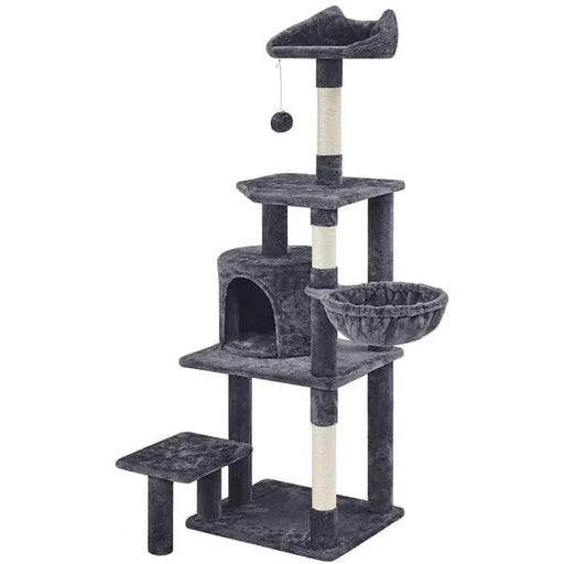 Yaheetech Yaheetech 57" Tall Cat Tree — Deluxe Multi-Level Cat Tower with Condo, Basket, Scratching Posts Yaheetech 57" Tall Cat Tree — Deluxe Multi-Level Cat Tower with Condo, Basket, Scratching Posts