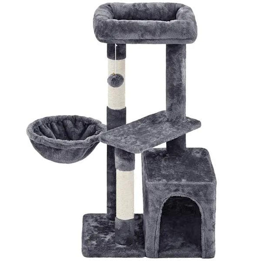 Yaheetech Cat Tower Plush Cover Cat Tree with Condo/Nest/Platform/Basket Big Cat Tower Plush Cover Cat Tree with Condo/Nest/Platform/Basket Big