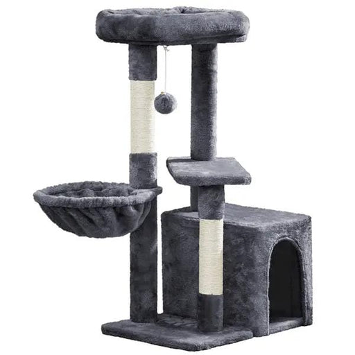 Yaheetech Cat Tower Plush Cover Cat Tree with Condo/Nest/Platform/Basket Big Cat Tower Plush Cover Cat Tree with Condo/Nest/Platform/Basket Big