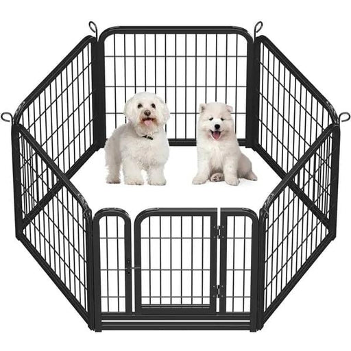 Yaheetech 6 Panels Dog Pen Metal Pet Playpen Pet Fence 6 Panels Dog Pen Metal Pet Playpen Pet Fence