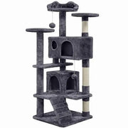 Yaheetech 54.5'' Tall Cat Tree Condo Kitten Tree Tower Cat Tower 54.5'' Tall Cat Tree Condo Kitten Tree Tower Cat Tower