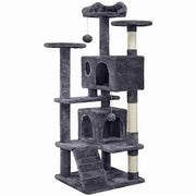 Yaheetech 54.5'' Tall Cat Tree Condo Kitten Tree Tower Cat Tower 54.5'' Tall Cat Tree Condo Kitten Tree Tower Cat Tower