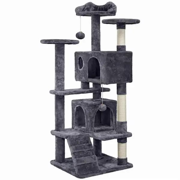 Yaheetech 54.5'' Tall Cat Tree Condo Kitten Tree Tower Cat Tower 54.5'' Tall Cat Tree Condo Kitten Tree Tower Cat Tower